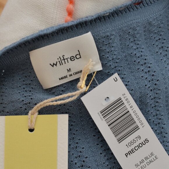 NWT Artizia Wilfred Precious Sweater Slab Blue Sz M - Picture 5 of 9